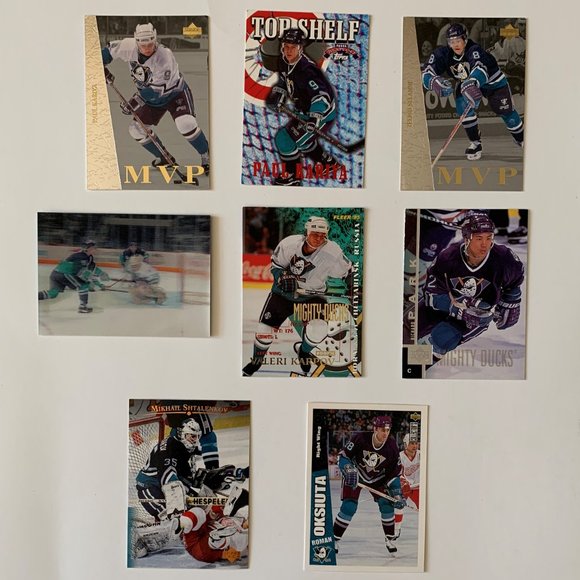 Anaheim Ducks Vintage NHL Hockey Cards - Lot of 17 w/ Kariya, Selanne - Picture 2 of 5